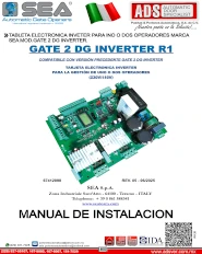 Tableta Electronica Inverter Para Uno o Dos Operadores Marca SEA MOD.GATE 2 DG INVERTER